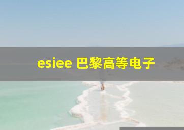 esiee 巴黎高等电子